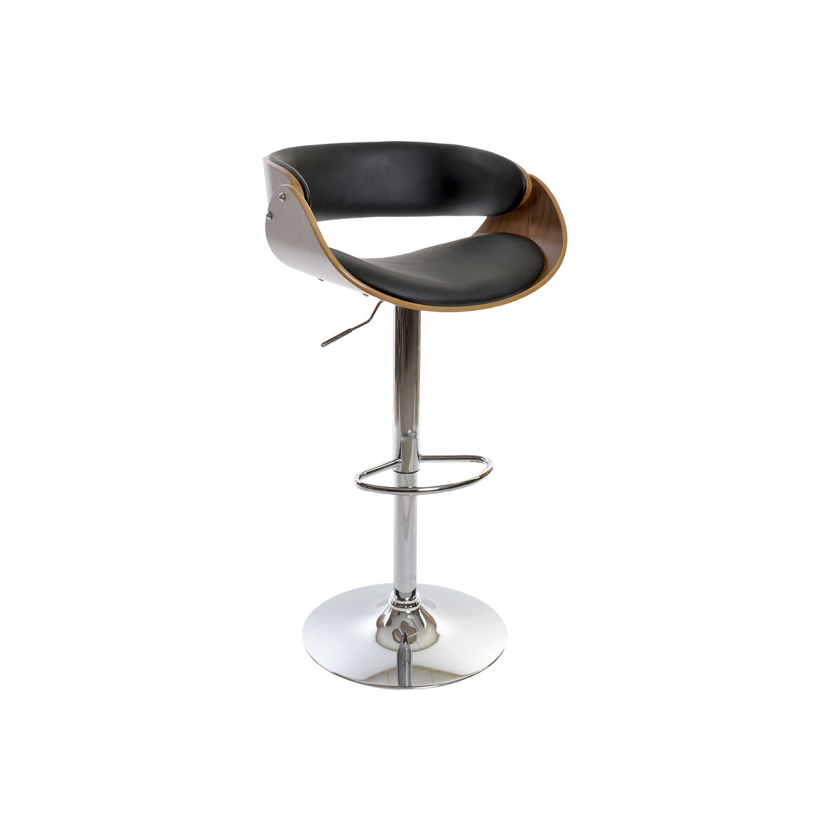 Taburet DKD Home Decor Brun Sort Valnød 54 x 53 x 101,5 cm